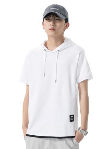 MUISHUYU �p�[�J�[ ���� �����Y �t�[�h�t�� t�V���c �ĕ� ���n �v���I�[�o�[ �V���v�� �X�E�F�b�g ������� �J�W���A�� YU25 (XL, �z���C�g)