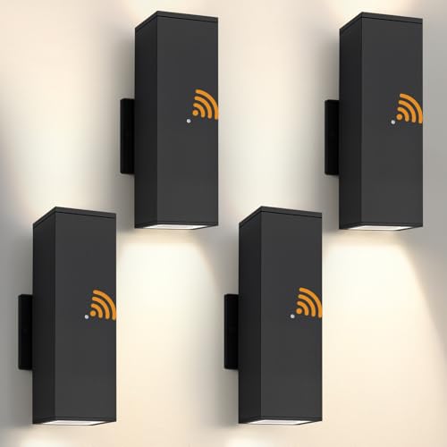 Image of Dusk to Dawn Outdoor Lighting, LED Porch Light Up Down Exterior Wall Sconce
