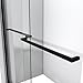 DreamLine Sapphire 44-48 in. W x 76 in. H Semi-Frameless Bypass Shower Door in Matte Black