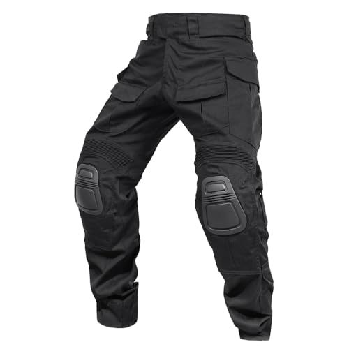 SINAIRSOFT G3 Tactical Pants with Knee Pads,Men's Airsoft Paintball Hunting Outdoor Pants,Combat Army BDU Trousers