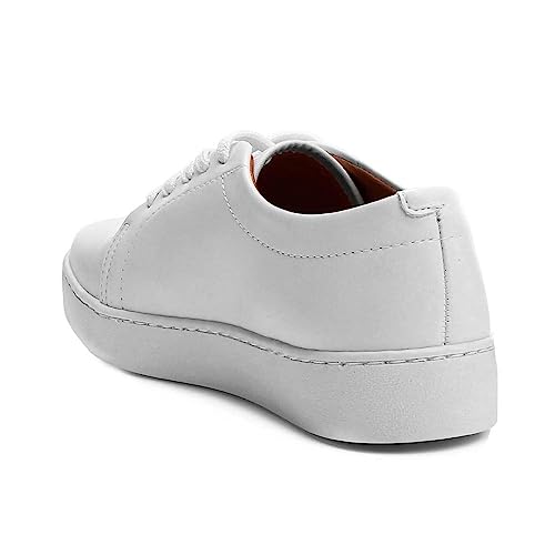 Tênis Casual Vizzano Camurça Flex Feminino, Branco, 37
