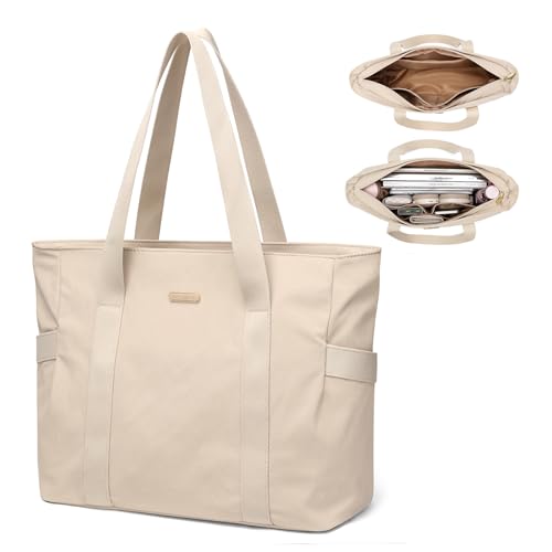 GOLF SUPAGS Bolsa Tote para Mujeres Bolso Hombro Multifuncional para Mujer de 14 Pulgadas Bolsa Tote Ligera para Negocios, Escuela, Viajes (Albaricoque)