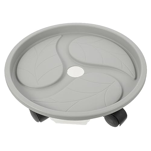 Abaodam Rolling Plant Tray with Wheels Heavy Duty Outdoor Planter Saucer for Mobile Pots Water Container for Use Load Capacity