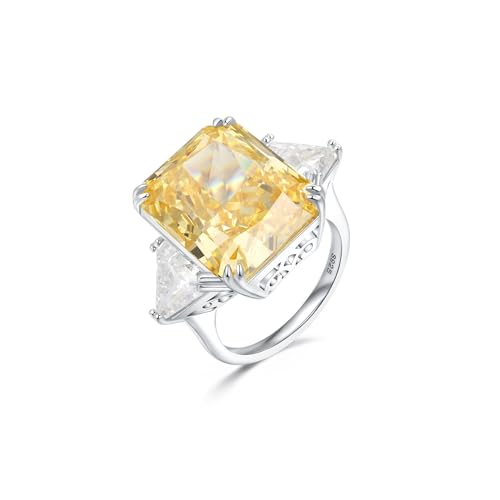 14K Solid Gold over S925 Women Promise Ring with 13 * 16MM Pink Moissanite, Romantic Gift for Engagement or Wedding2