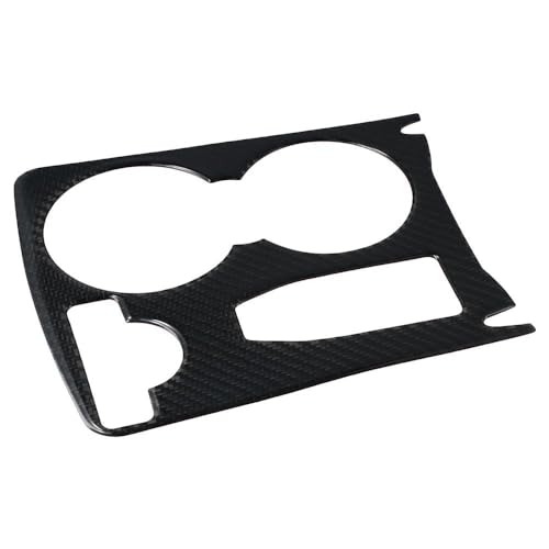 Cubierta portavasos consola central en fibra de carbono negra miniatura 7