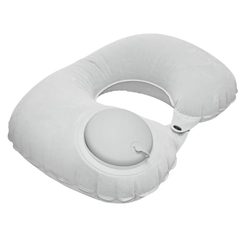 Goods Land 【 3カラー 】 枕 まくら エアー枕 ネックピロー U 型 ポンプ式 携帯 持ち運び GD-PLSMKR-U-GY