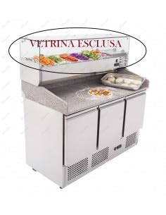 Vasca contenitore vaschetta per alimenti in policarbonato trasparente espositore da banco box gastronomia bancone pizzeria ristoranti (1/1 53x32,5x20 cm)
