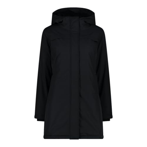 Lunghezza: 86 cm CMP 34k0016 Cappotto, Basic Black, 38 Unisex-Adulto