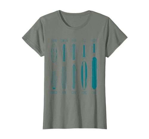 Surfer Portfolio Surfboards Waves Surfing Boy Girl SUP Surf T-Shirt