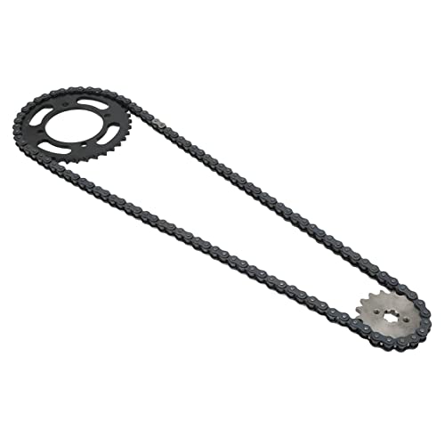 Aramox Kit de Pignon de Chaîne 420, Chaîne 420 155 Mm 37T Avant 420 17T Pignon Arrière Universel pour à Dirt Mini Bikes ATV Go Kart