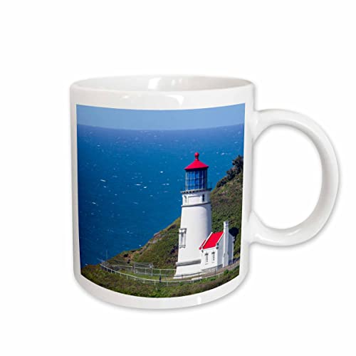 3dRose The Heceta Head lighthouse near Florence, Oregon, USA 11oz Mug