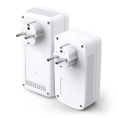 Image of TP-Link TL-WPA8631P WiFi Powerline Kit AV1300 Network Adapter, Homeplug AV2 1300Mbps, Dual Band WiFi AC1200Mbps, Plug and Play, 3 Port Gigabit Ethernet, OneMesh