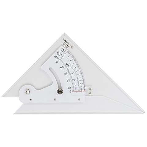 Pacific Arc Adjustable 8 Inch Triangle Plain Edge for Drafting, Architect, Engineer Cover