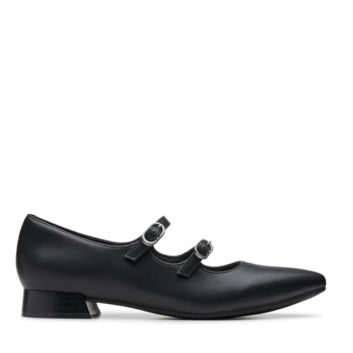 Clarks Mixte Natalyn Lane Botte Oxford en cuir noir pour adulte