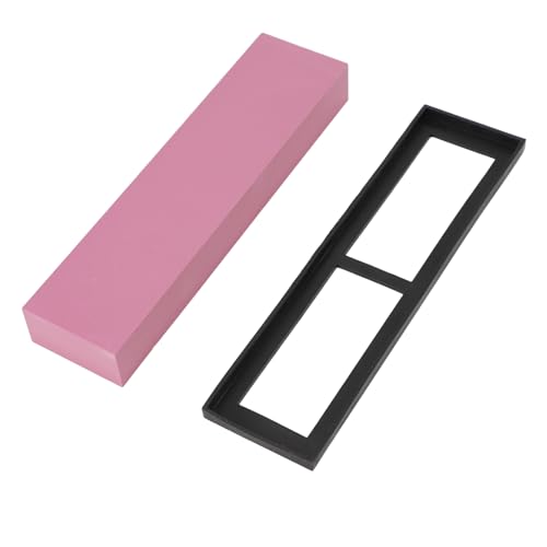 Bonbela Cuchillo de Piedra Húmeda Piedra Corta Stone 3000 Semolina Wheetstone Ruby Ruby Compact Durable Durable 7.8x1.9x0.9in Camp de Cocina Húmeda