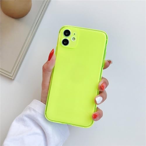 Coque iPhone 16 jaune fluo transparente pour sublimer votre look urbain