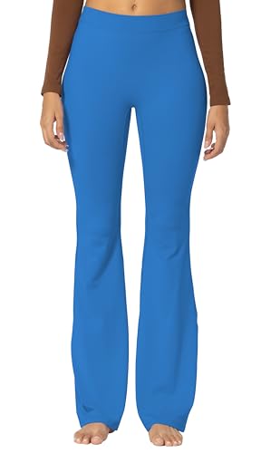 Image of Sunzel Flare Leggings, Crossover Yoga Pants with Tummy Control, High-Waisted and Wide Leg