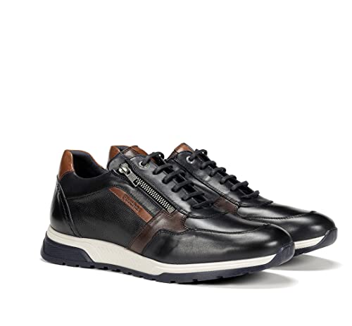 Fluchos Para Hombre. F1600 Zapatillas F1600 Marino (44), Piel, 1 A 3Cm, Cordones, Casual - 3