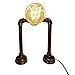 OUFEIJIA Water Pipe Punk Style Industrial Iron Pipe Table Lamp Retro Lighting Tool Coffee Bar Decoration Ornaments