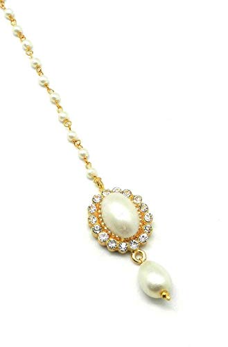 Radhesh Creation Jewellery Gold Plated Maang Tikka for Women and Girls (B07W6P47QL) Amazon Price History, Amazon Price Tracker