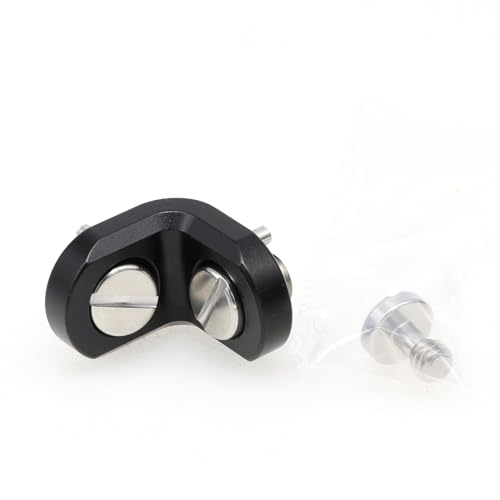 Adaptateur à angle droit robuste vis 3/8 1/4 pour cage caméra et moniteur vidéo sans fil