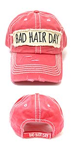 Gorra para mujer con parche bordado Bad Hair Day miniatura 2