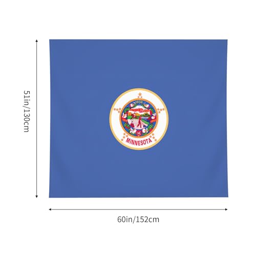 Tapiz de la bandera de Minnesota de 152x130 cm para transformar el dormitorio 5
