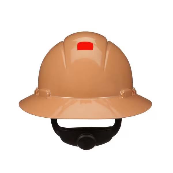 Full Brim Hard Hat, Type 1, Class E, Type 1, Class G, Ratchet (4-Point), Tan, Mfr: H-811SFR-UV-A