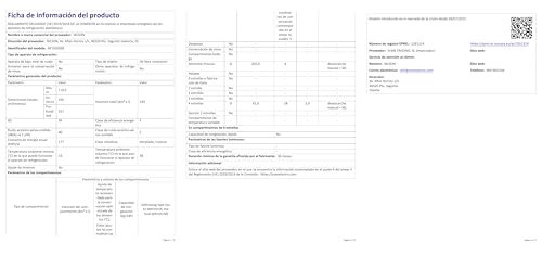 Nilson Frigorífico 2 Puertas Blanco NF165500E. Capacidad 243 Litros, Puerta Reversible, Bajo Nivel Sonoro, Eficiencia Energética Clase E - imagen 8