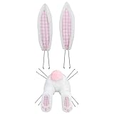 Bunny Butt Wreath Easter Wreaths Easter Rabbit Wreath Decor for Front Door Easter Thief Bunny Butt with Ears Cartoon Bunny Shape Cute Spring Easter Decoration Ornaments (Pink A)