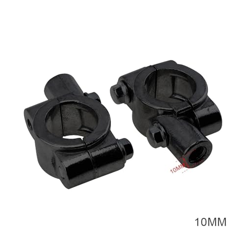 Espejo retrovisor convexo de moto lateral universal con perno de 10mm 4