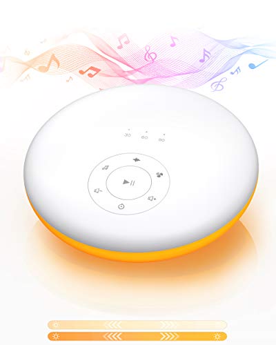 White Noise Machine, Techvilla Sleep Sound Machine with Night Light for Baby Kid Adult, Noise Machine for Sleeping, 24 Soothing Sound, Memory Function, Sleep Machine for Home Nursery Office