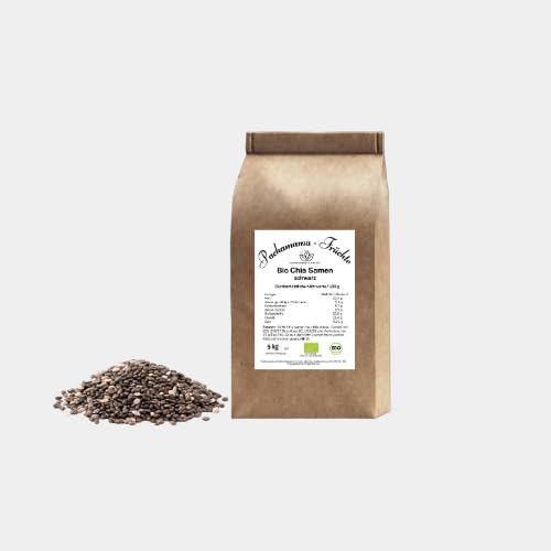 BIO Chia Samen 5 kg | schwarz | Vegan | Ohne Gentechnik