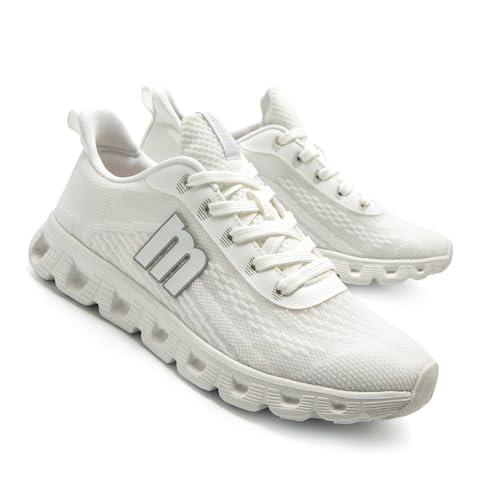 Mtng Para Mujer. 60891 Zapatillas Cube Blanco (39), Tela, Plano, Cordones, Casual - 6