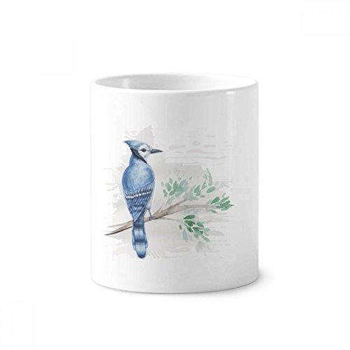 Céramique bleu parrot pot à stylo et gobelet blanc idée cadeau originale