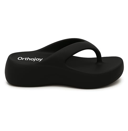 Image of ORTHO JOY Orthopedic Slippers for Women | Comfortable EVA Flip-Flops with Arch & Heel Support | Anti-Skid Lightweight Slides for Foot Pain Relief - Ideal for Indoor & Outdoor Use