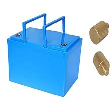 12V 70Ah Battery Storage Case Box with Hanheld for 32700 LiFePO4 Batteries Blue