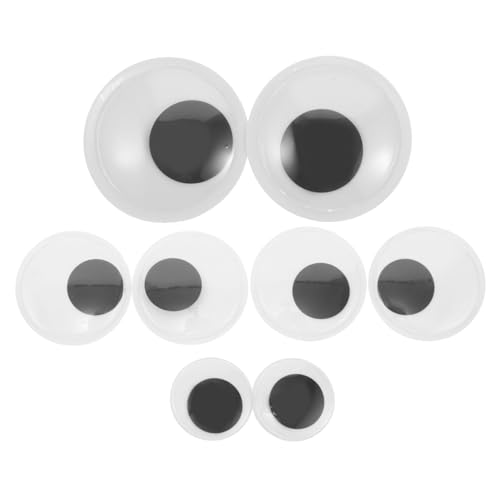 Gadpiparty Self-Adhesive Large Googly Eyes 8pcs Plastic Eyes for DIY Arts Crafts Fridge Wall Stickers