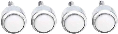 WaiMin industriale rotelle nylon ruota sfera d'acciaio con asta sfera universale CY-19D 4pcs ruote occhio cuscinetto macchina utensile del toro universale (Size : 12D)