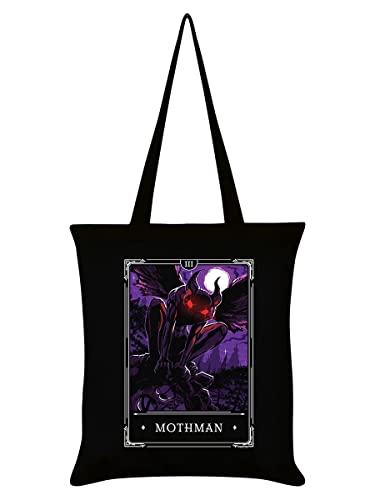 Deadly Tarot Legends Mothman Tote Bag Black 38x42cm