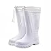 YANMUZI Bottes De Pluie en Coton Léger Eva, Chaussures De Sécurité pour Hommes Bottes en Caoutchouc Imperméables Résistantes À l'huile Pêche Stockage À Froid Bottes Hautes,White-44