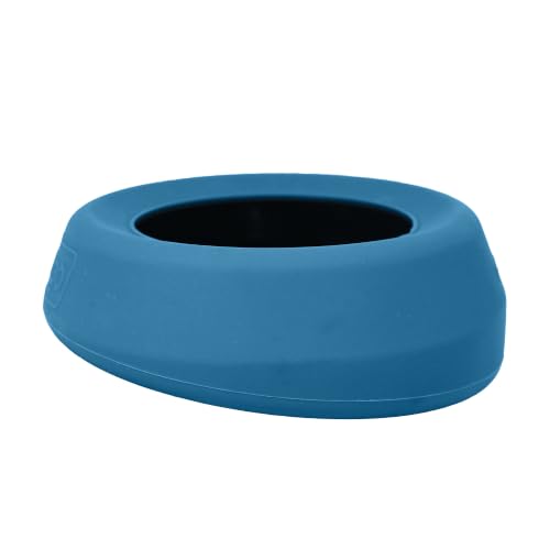 Kurgo Splash Free Wander Dog Water Bowl, Blue