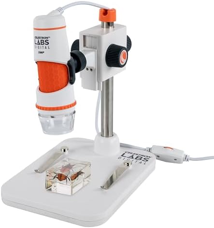 Celestron Labs 5MP Handheld Digital Microscope for Detailed Inspe...