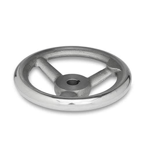Ruota a mano con mozzo potente, diametro 200 mm/foro 20 mm con scanalatura/senza maniglia.