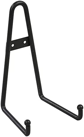 TRIPAR 8 Inch Large Black Metal Display Rack for Large Bowls, Platters, Cookbooks, Plates, and Artwork