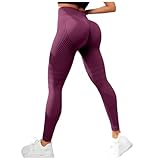 Genérico Leggins Mujer Push Up Mallas Deporte Fitness Cintura Alta Pantalones Yoga Deportivos Gym Legging Scrunch Butt Anticeluliticos Compresión Leggin