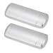 EZESO Glasses Case Spectacle Case Box Aluminum Lattice Nearsighted Eyeglass Case for Small Frame (2 pcs Sliver)