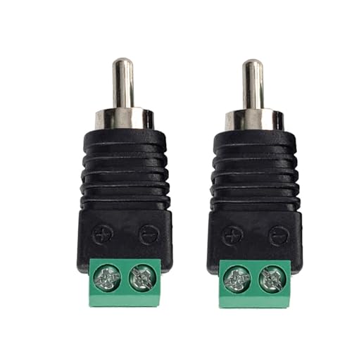 Conectores RCA para cable de altavoz, pack 12 piezas miniatura 3
