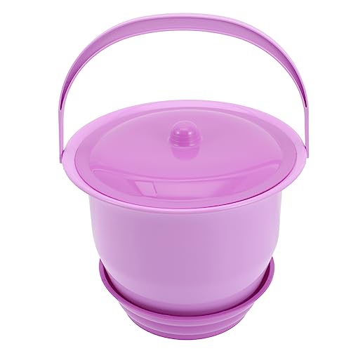 Cemaystic スピットン尿バケツ プラスチック小便器 落下耐性 トイレおしっこボトル ユニセックスチャンバーポット 黒色