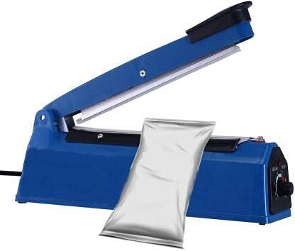 Mezire 12 Inch Heat Sealer ,Heat Sealer Machine, Impulse Sealer, Pouch Packing Machine Plastic Sealing With 3 Different Sizes 12 PCs Air Tight Clip Food Storage Clips Table Top Heat Sealer??(300 mm)